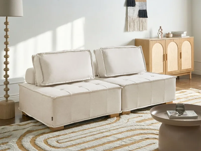 Modulsofa Tibro - Off-White - Møbler - Sofaer - Modulsofaer - Komplet modulsofa