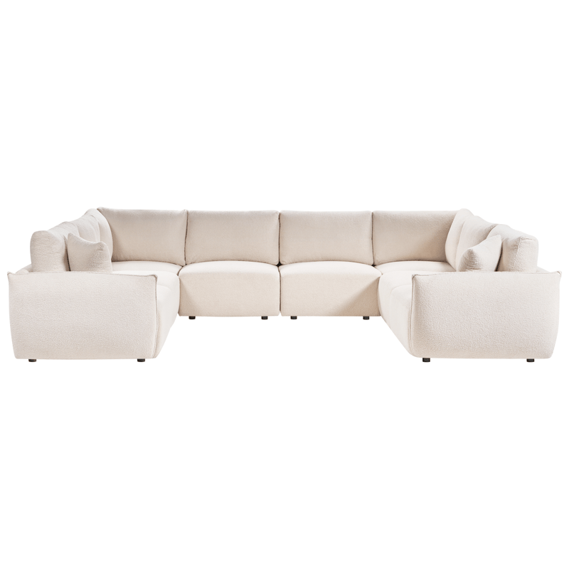 Modulsofa U-formet Mesnali - Off-White - Møbler - Sofaer - Modulsofaer - Komplet modulsofa