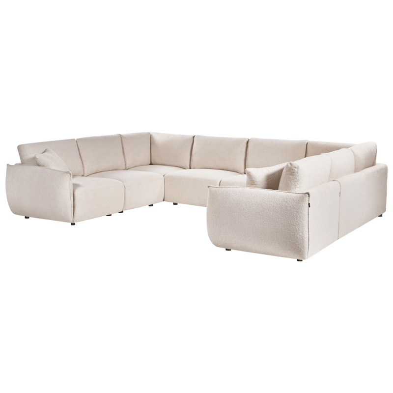 Modulsofa U-formet Mesnali - Off-White - Møbler - Sofaer - Modulsofaer - Komplet modulsofa