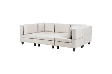Modulsoffa Beige, Black - Møbler - Sofaer - Modulsofaer - Komplet modulsofa
