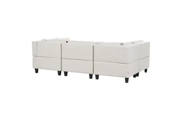 Modulsoffa Beige, Black - Møbler - Sofaer - Modulsofaer - Komplet modulsofa