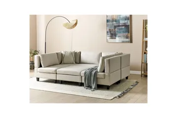 Modulsoffa Beige, Black - Møbler - Sofaer - Modulsofaer - Komplet modulsofa