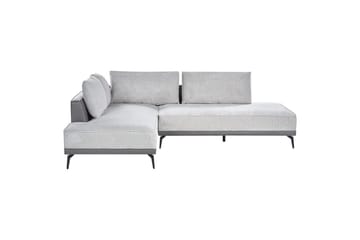 Modulsoffa Beliani Myken Beige/brun/svart, Högervänd Grey Left-faced - Møbler - Sofaer - Modulsofaer - Komplet modulsofa