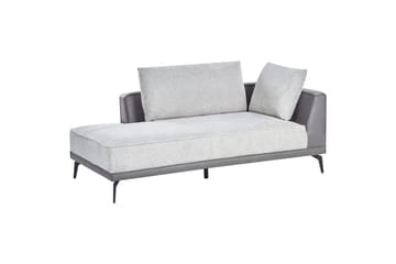 Modulsoffa Beliani Myken Beige/brun/svart, Högervänd Grey Left-faced - Møbler - Sofaer - Modulsofaer - Komplet modulsofa