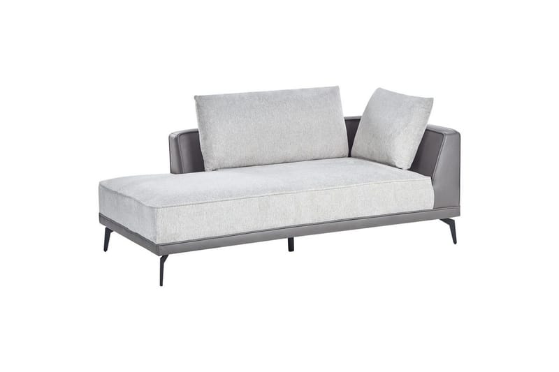 Modulsoffa Beliani Myken Beige/brun/svart, Högervänd Grey Left-faced - Møbler - Sofaer - Modulsofaer - Andre moduler til modulsofa