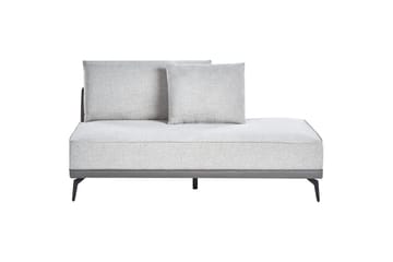 Modulsoffa Beliani Myken Beige/brun/svart, Högervänd Grey Left-faced - Møbler - Sofaer - Modulsofaer - Komplet modulsofa