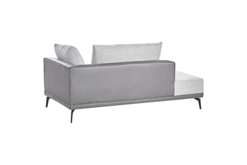 Modulsoffa Beliani Myken Beige/brun/svart, Högervänd Grey Left-faced - Møbler - Sofaer - Modulsofaer - Komplet modulsofa