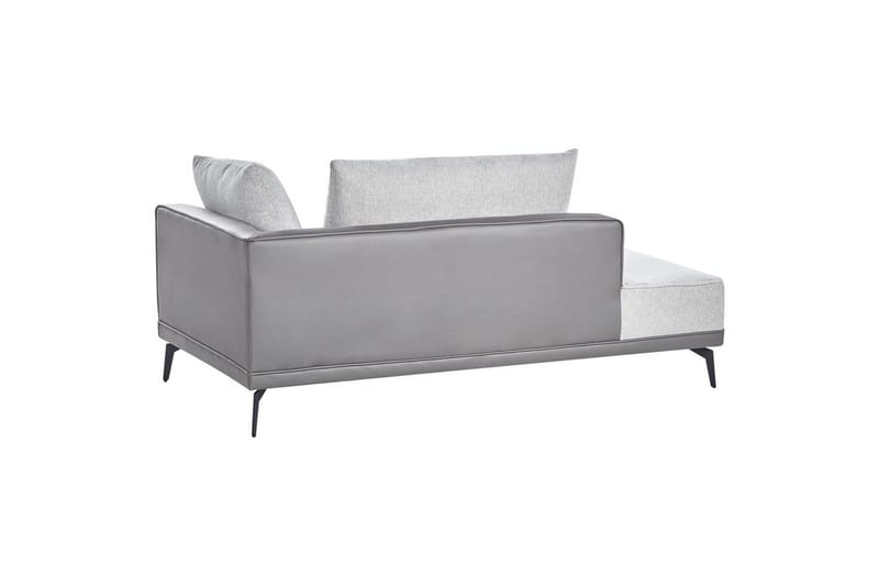 Modulsoffa Beliani Myken Beige/brun/svart, Högervänd Grey Left-faced - Møbler - Sofaer - Modulsofaer - Andre moduler til modulsofa