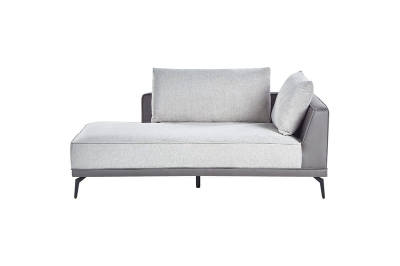 Modulsoffa Beliani Myken Beige/brun/svart, Högervänd Grey Left-faced - Møbler - Sofaer - Modulsofaer - Andre moduler til modulsofa