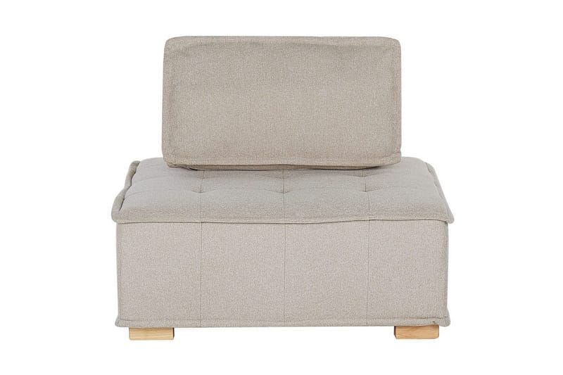 Modulsoffa Beliani Tibro Beige/ljust trä Beige||Light colored wood - Møbler - Sofaer - Modulsofaer - Komplet modulsofa
