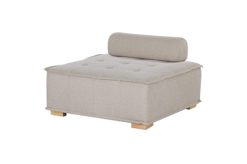 Modulsoffa Beliani Tibro Beige/ljust trä Beige||Light colored wood - Møbler - Sofaer - Modulsofaer - Komplet modulsofa