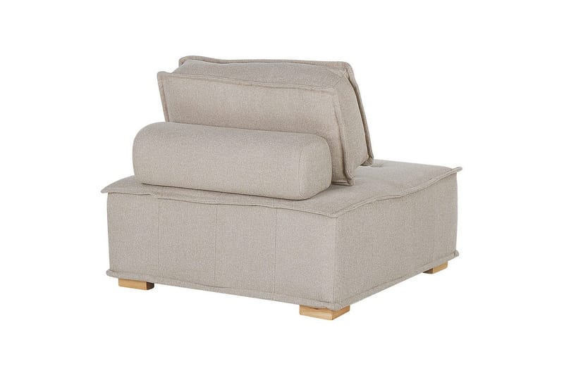Modulsoffa Beliani Tibro Beige/ljust trä Beige||Light colored wood - Møbler - Sofaer - Modulsofaer - Komplet modulsofa