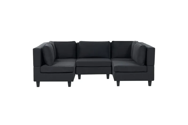 Modulsoffa Beliani Unstad Beige/svart NO_BRAND Black, undefined