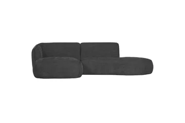 More 2-personers Højre L-formet Modulsofa med Chaiselong i Stof - Antracit - Møbler - Sofaer - Modulsofaer - Komplet modulsofa
