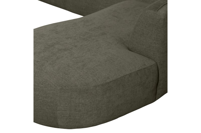 More 4-personers Højrevendt U-formet Modulsofa 353 cm i Stof - Grøn - Møbler - Sofaer - Modulsofaer - Komplet modulsofa
