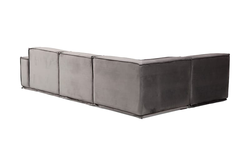Nightcap Sofa m. Chaiselong 4-Pers. - Grå - Møbler - Sofaer - Modulsofaer - Komplet modulsofa