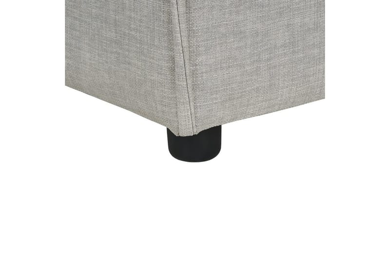 Schäslong Beliani Ardal Beige, svart, Högervänd Grey||Black Right-faced - Møbler - Sofaer - Modulsofaer - Andre moduler til modulsofa