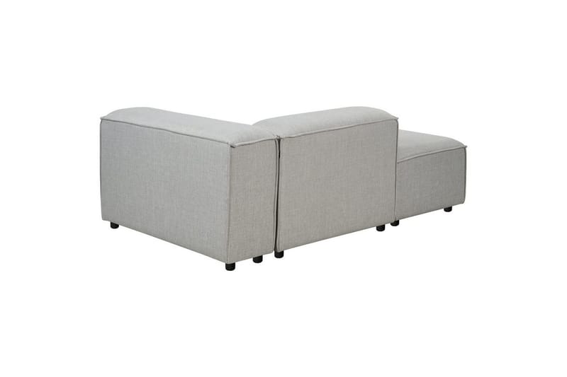 Schäslong Beliani Ardal Beige, svart, Högervänd Grey||Black Right-faced - Møbler - Sofaer - Modulsofaer - Andre moduler til modulsofa