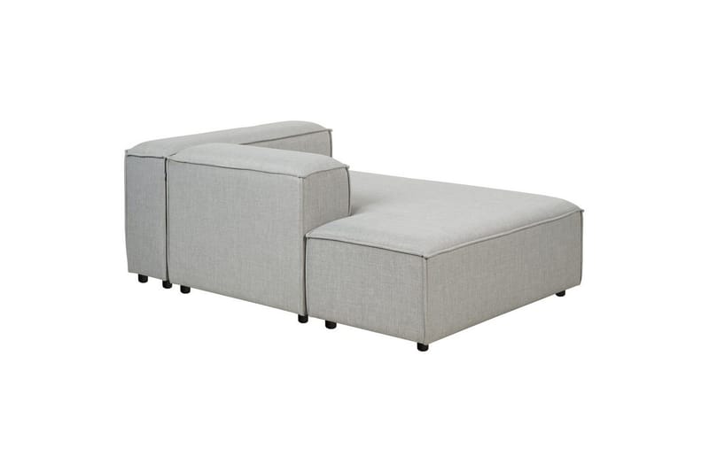 Schäslong Beliani Ardal Beige, svart, Högervänd Grey||Black Right-faced - Møbler - Sofaer - Modulsofaer - Andre moduler til modulsofa