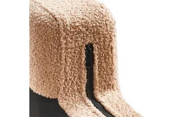 Schäslong Beliani Ewron Beige, svart, Högervänd Beige||Black Right-faced - Møbler - Sofaer - Modulsofaer - Andre moduler til modulsofa