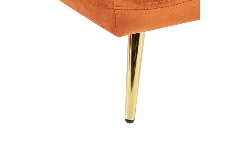 Schäslong Beliani Gonesse Beige, Grå, Guld NO_BRAND Dark Orange||GOLD - Møbler - Sofaer - Modulsofaer - Andre moduler til modulsofa