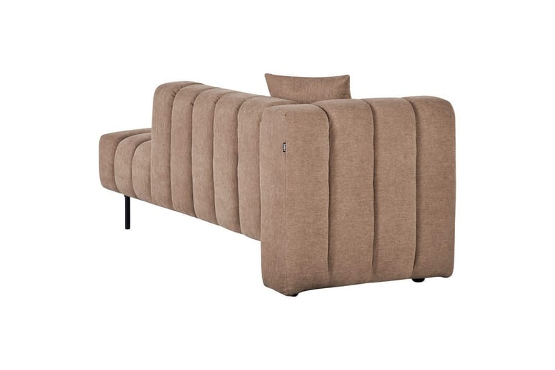 Schäslong Beliani Lannils Brun, Svart, Högervänd Brown||Black Left-faced - Møbler - Sofaer - Modulsofaer - Andre moduler til modulsofa