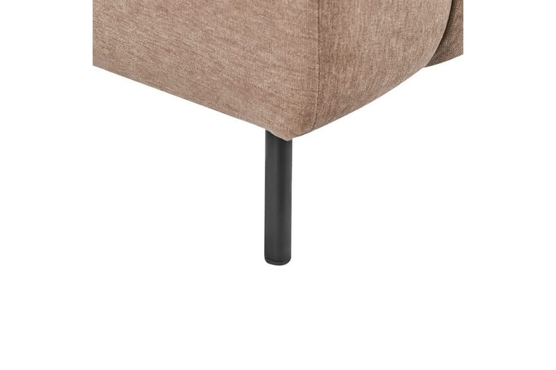 Schäslong Beliani Lannils Brun, Svart, Högervänd Brown||Black Left-faced - Møbler - Sofaer - Modulsofaer - Andre moduler til modulsofa