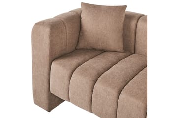 Schäslong Beliani Lannils Brun, Svart, Högervänd Brown||Black Left-faced - Møbler - Sofaer - Modulsofaer - Andre moduler til modulsofa