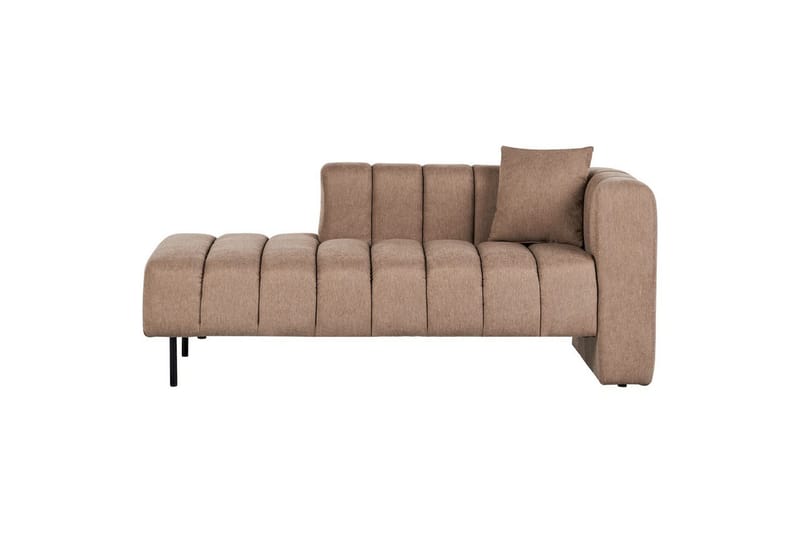 Schäslong Beliani Lannils Brun, Svart, Högervänd Brown||Black Right-faced - Møbler - Sofaer - Modulsofaer - Andre moduler til modulsofa
