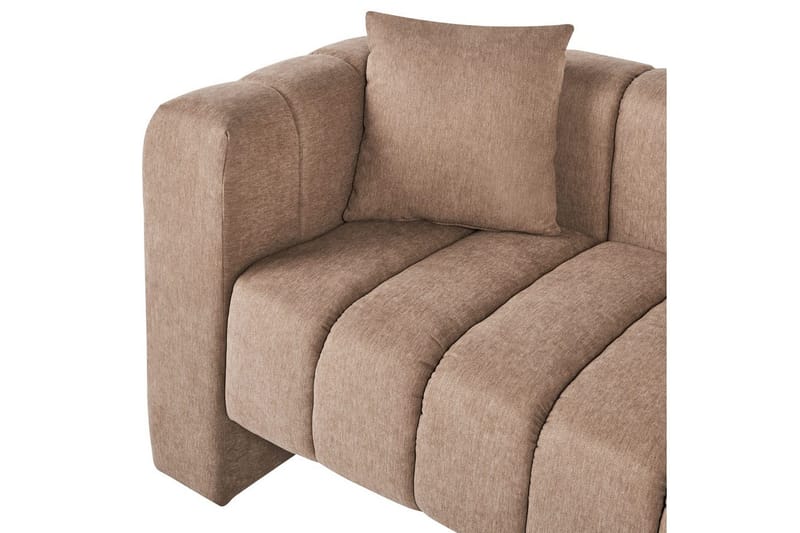 Schäslong Beliani Lannils Brun, Svart, Högervänd NO_BRAND Brown||Black Left-faced - Møbler - Sofaer - Modulsofaer - Andre moduler til modulsofa