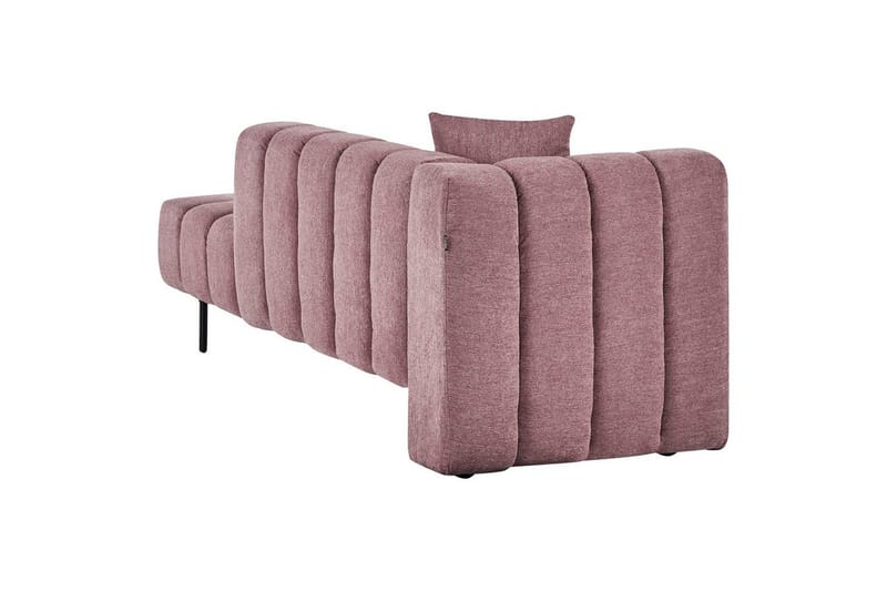 Schäslong Beliani Lannils Brun, Svart, Högervänd NO_BRAND Rose||Black Left-faced - Møbler - Sofaer - Modulsofaer - Andre moduler til modulsofa