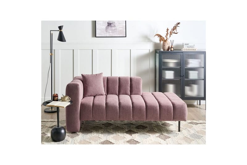 Schäslong Beliani Lannils Brun, Svart, Högervänd NO_BRAND Rose||Black Left-faced - Møbler - Sofaer - Modulsofaer - Andre moduler til modulsofa