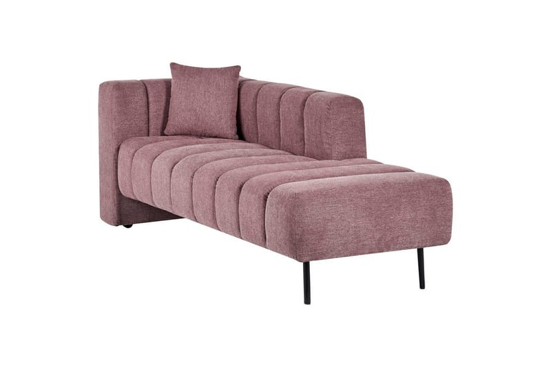 Schäslong Beliani Lannils Brun, Svart, Högervänd NO_BRAND Rose||Black Left-faced - Møbler - Sofaer - Modulsofaer - Andre moduler til modulsofa