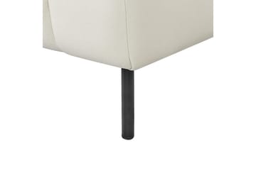 Schäslong Beliani Lannils Brun, Svart, Högervänd White||Black Left-faced - Møbler - Sofaer - Modulsofaer - Andre moduler til modulsofa