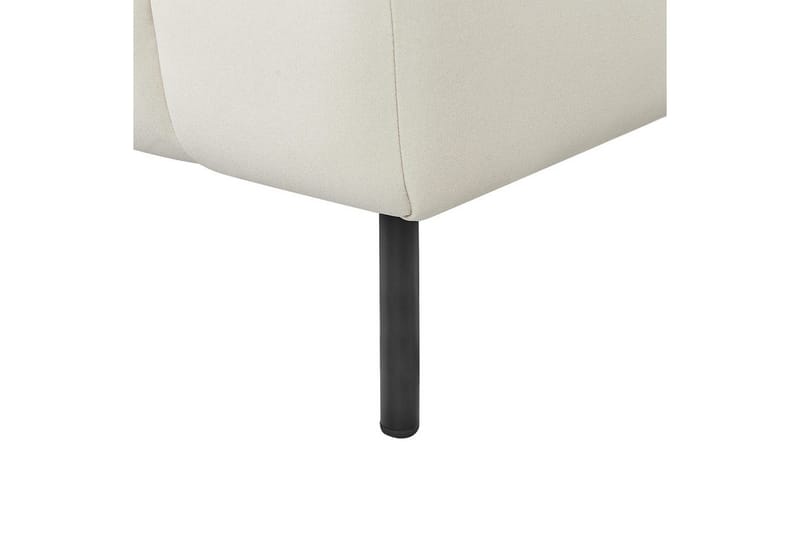 Schäslong Beliani Lannils Brun, Svart, Högervänd White||Black Left-faced - Møbler - Sofaer - Modulsofaer - Andre moduler til modulsofa