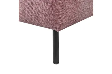Schäslong Beliani Lannils Brun, Svart, Högervänd Pink Right-faced - Lyserød - Møbler - Sofaer - Modulsofaer - Andre moduler til modulsofa