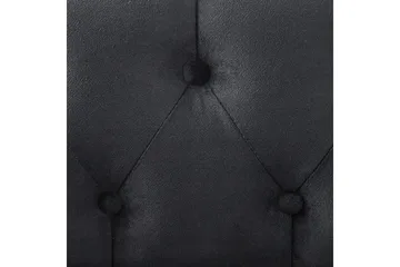 Schäslong Beliani Lattes Grå, mörkt trä, Högervänd Black Left-faced - Møbler - Sofaer - Daybed
