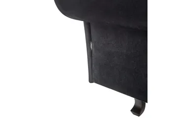 Schäslong Beliani Lattes Grå, mörkt trä, Högervänd Black Left-faced - Møbler - Sofaer - Daybed