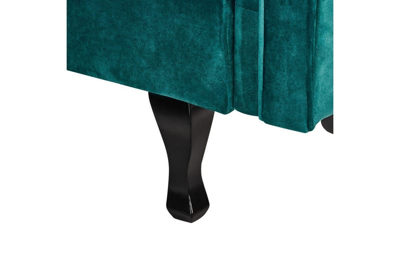 Schäslong Beliani Lattes Grå, mörkt trä, Högervänd Green||Dark colored wood Right-faced - Møbler - Sofaer - Daybed