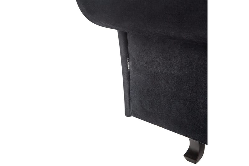 Schäslong Beliani Lattes Grå, mörkt trä, Högervänd NO_BRAND Black||Dark colored wood Right-faced - Møbler - Sofaer - Daybed