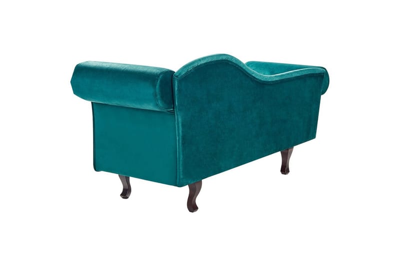 Schäslong Beliani Lattes Grå, mörkt trä, Högervänd NO_BRAND Green||Dark colored wood Right-faced - Møbler - Sofaer - Daybed