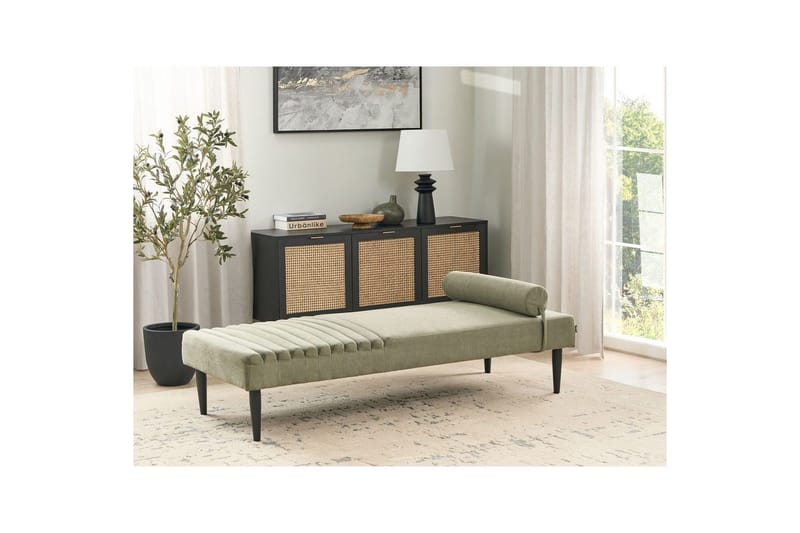 Schäslong Beliani Mauriac Beige Green - Møbler - Sofaer - Modulsofaer - Andre moduler til modulsofa