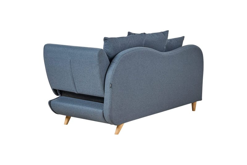 Schäslong Beliani Meri blue||Light colored wood - Møbler - Sofaer - Modulsofaer - Andre moduler til modulsofa