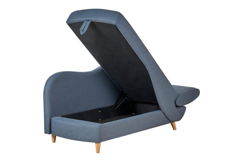 Schäslong Beliani Meri blue||Light colored wood - Møbler - Sofaer - Modulsofaer - Andre moduler til modulsofa
