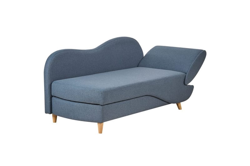 Schäslong Beliani Meri blue||Light colored wood - Møbler - Sofaer - Modulsofaer - Andre moduler til modulsofa