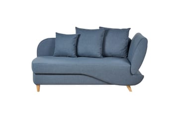 Schäslong Beliani Meri blue||Light colored wood - Møbler - Sofaer - Modulsofaer - Andre moduler til modulsofa