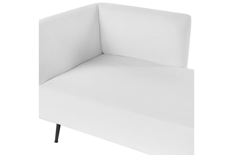 Schäslong Beliani Riom Grön, Svart, Högervänd NO_BRAND White||Black Left-faced - Møbler - Sofaer - Modulsofaer - Andre moduler til modulsofa