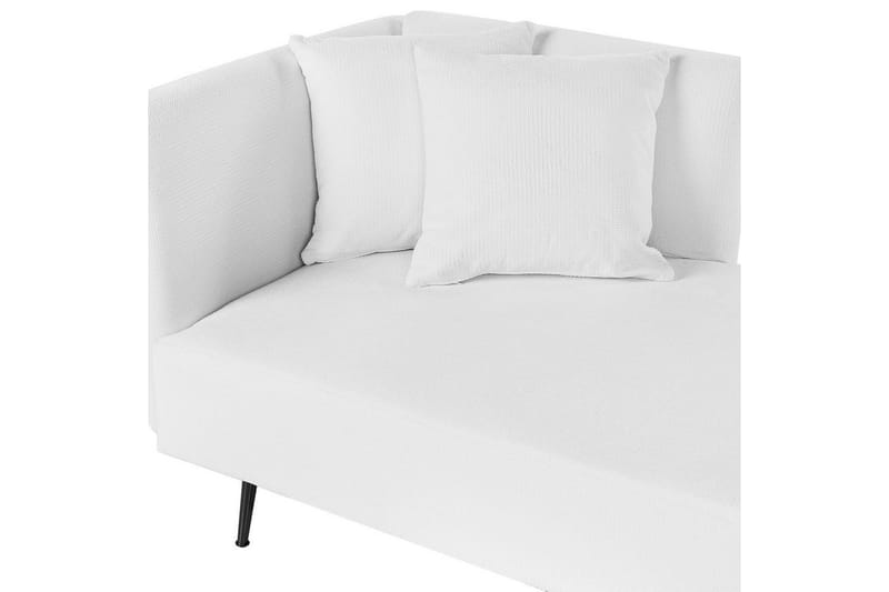 Schäslong Beliani Riom Grön, Svart, Högervänd NO_BRAND White||Black Left-faced - Møbler - Sofaer - Modulsofaer - Andre moduler til modulsofa