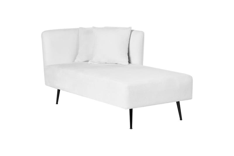 Schäslong Beliani Riom Grön, Svart, Högervänd NO_BRAND White||Black Left-faced - Møbler - Sofaer - Modulsofaer - Andre moduler til modulsofa