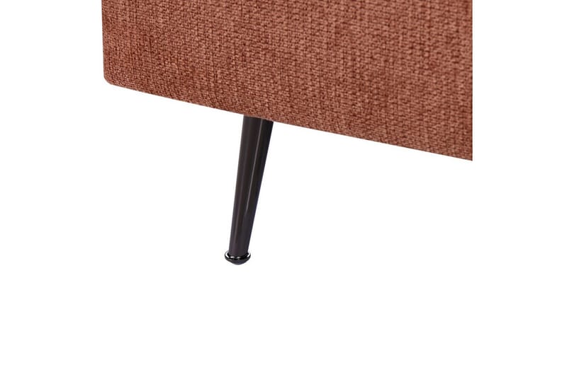 Schäslong Beliani Riom Grön, Svart, Högervänd Red Left-faced - Rød - Møbler - Sofaer - Modulsofaer - Andre moduler til modulsofa